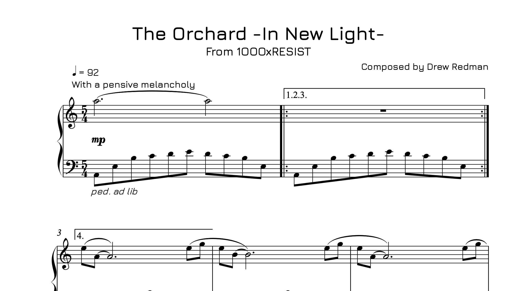 1000xRESIST - Piano Book Vol.3 screenshot 1