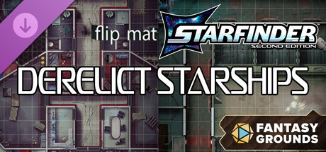 Fantasy Grounds - Starfinder 2 RPG - Flip-Mat: Derelict Starships