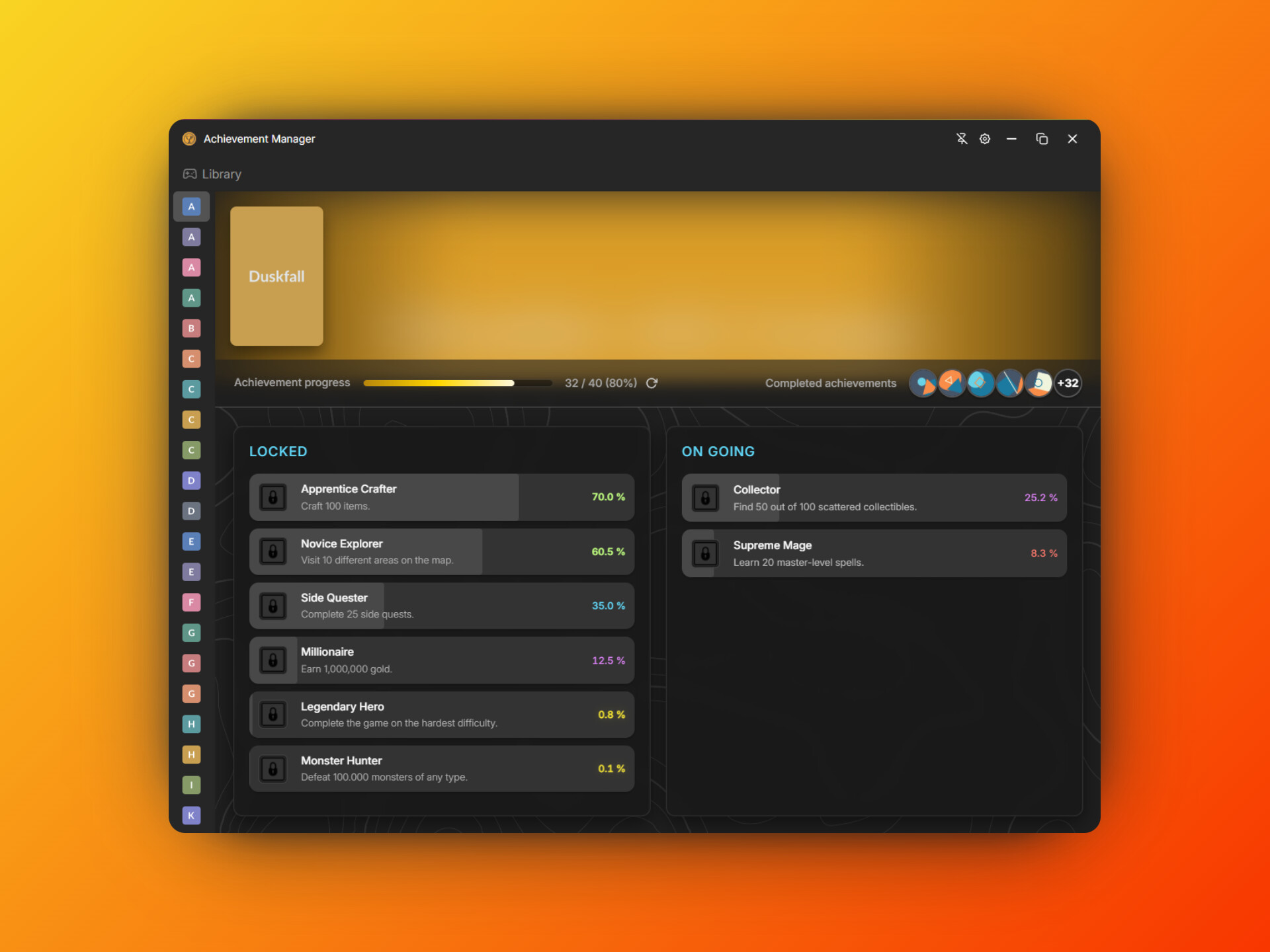 Achievement Manager screenshot 3