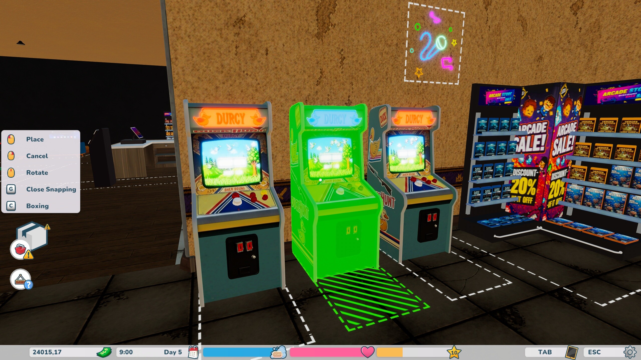 Retro Arcade Shop Simulator screenshot 2