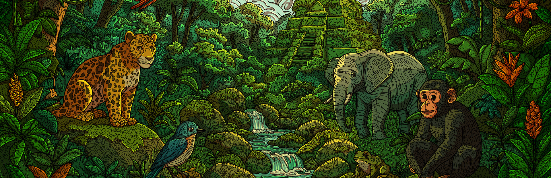 100 Jungle Cats