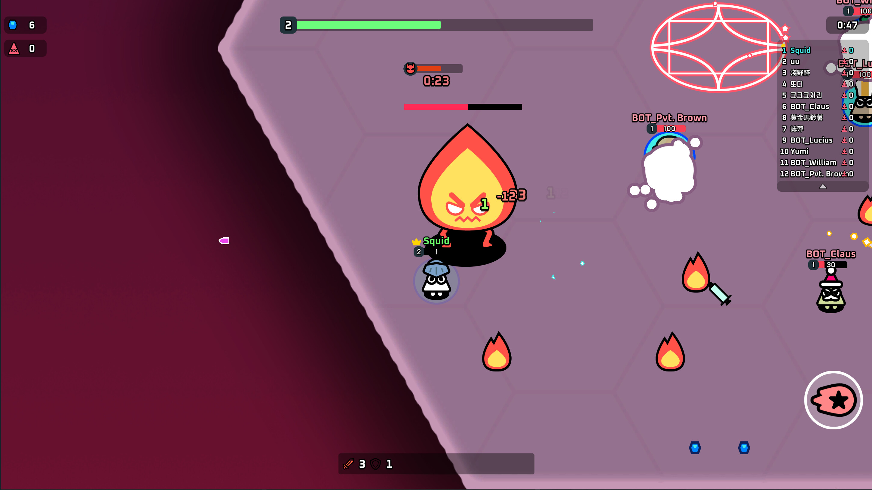 SQUIDWAR: 로그라이크 PvP screenshot 5