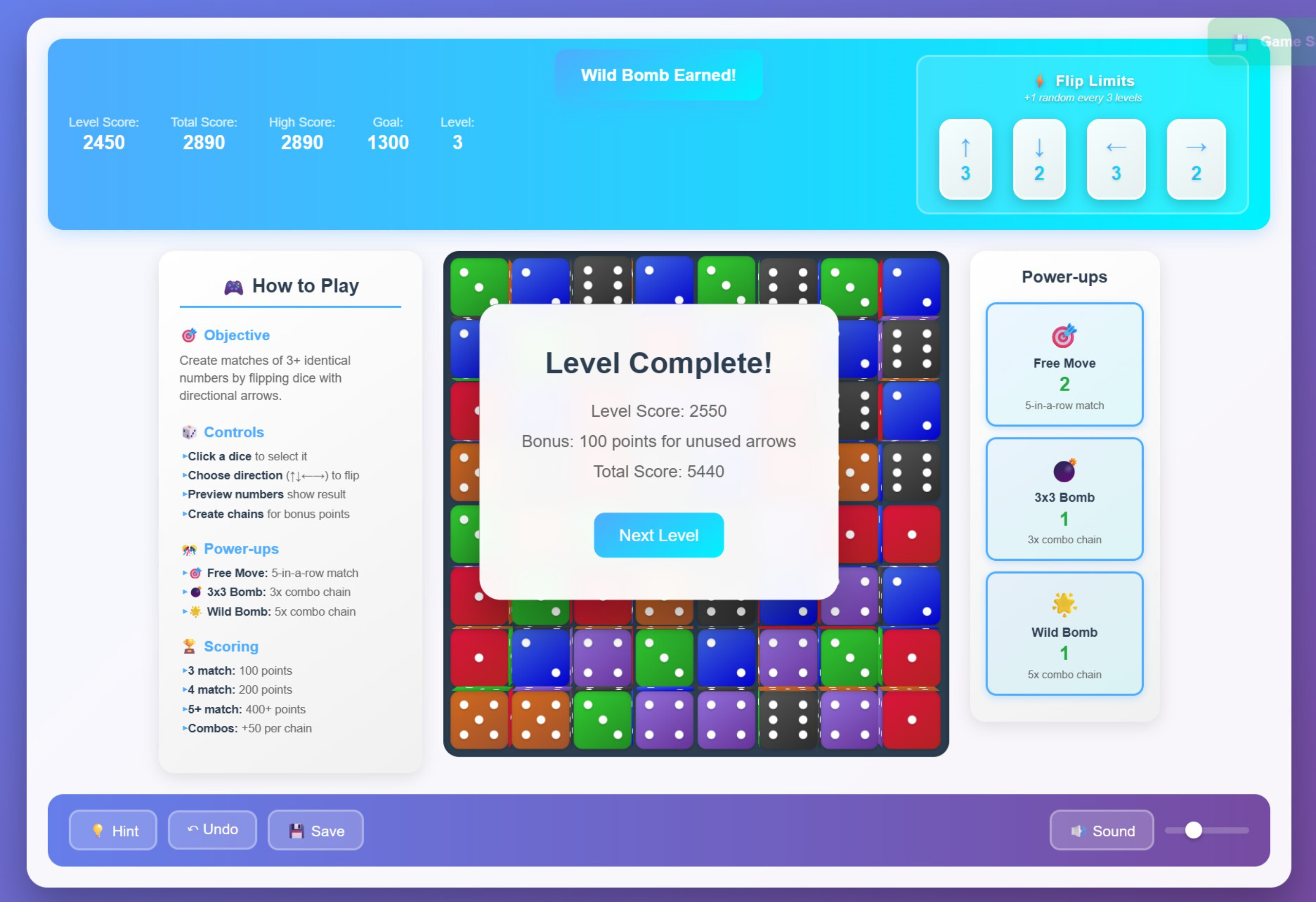 Flip Dice screenshot 1
