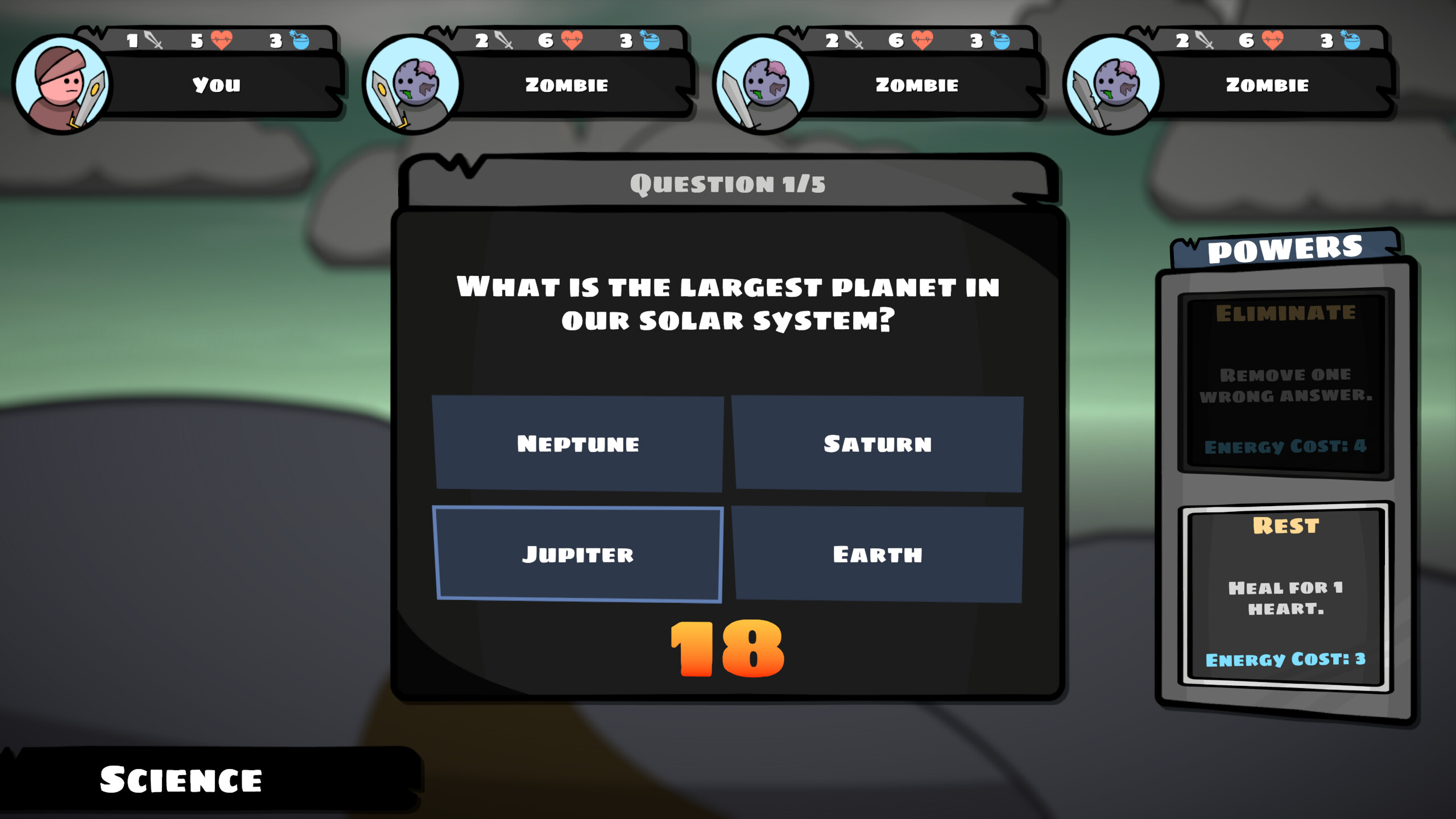 A Trivia Roguelike screenshot 2