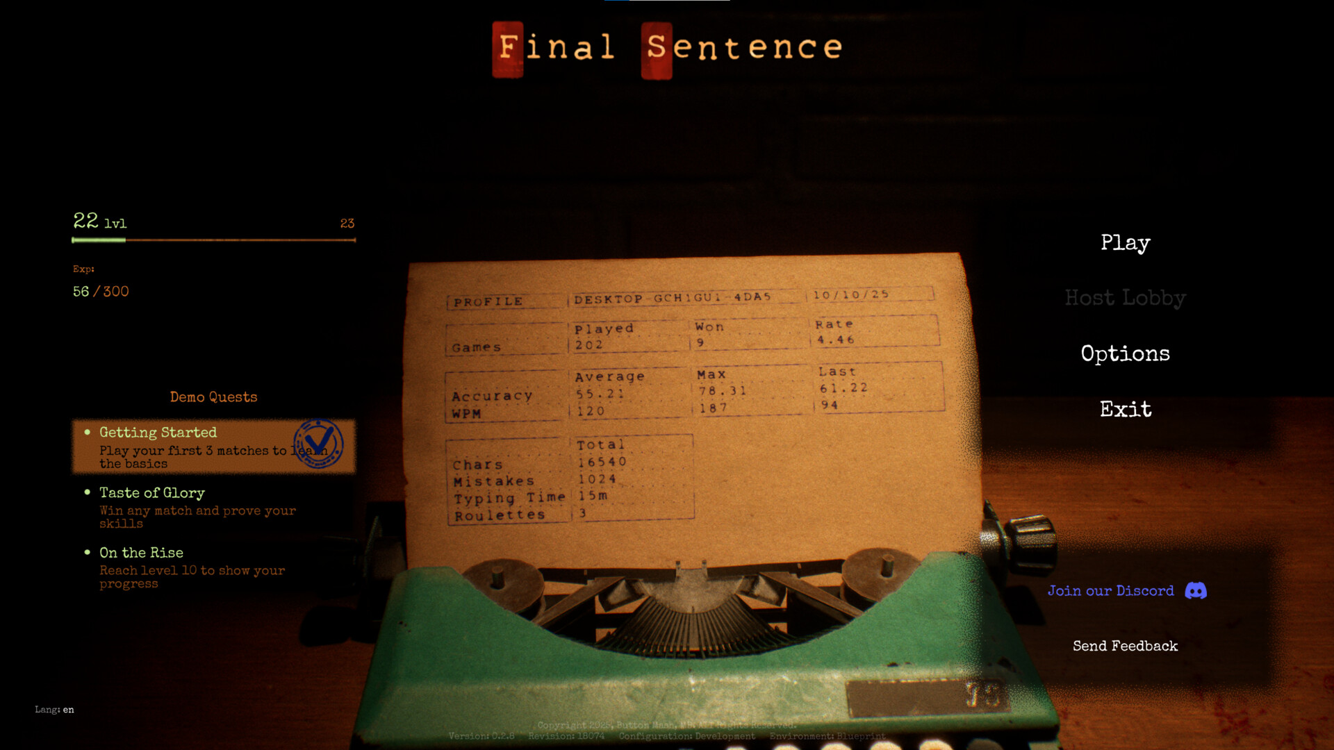 Final Sentence Demo