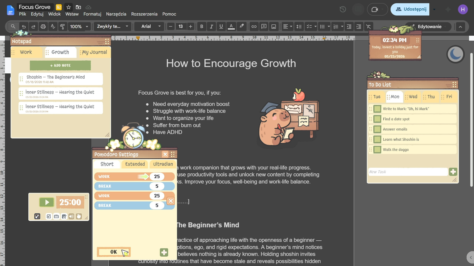 Focus Grove screenshot 4