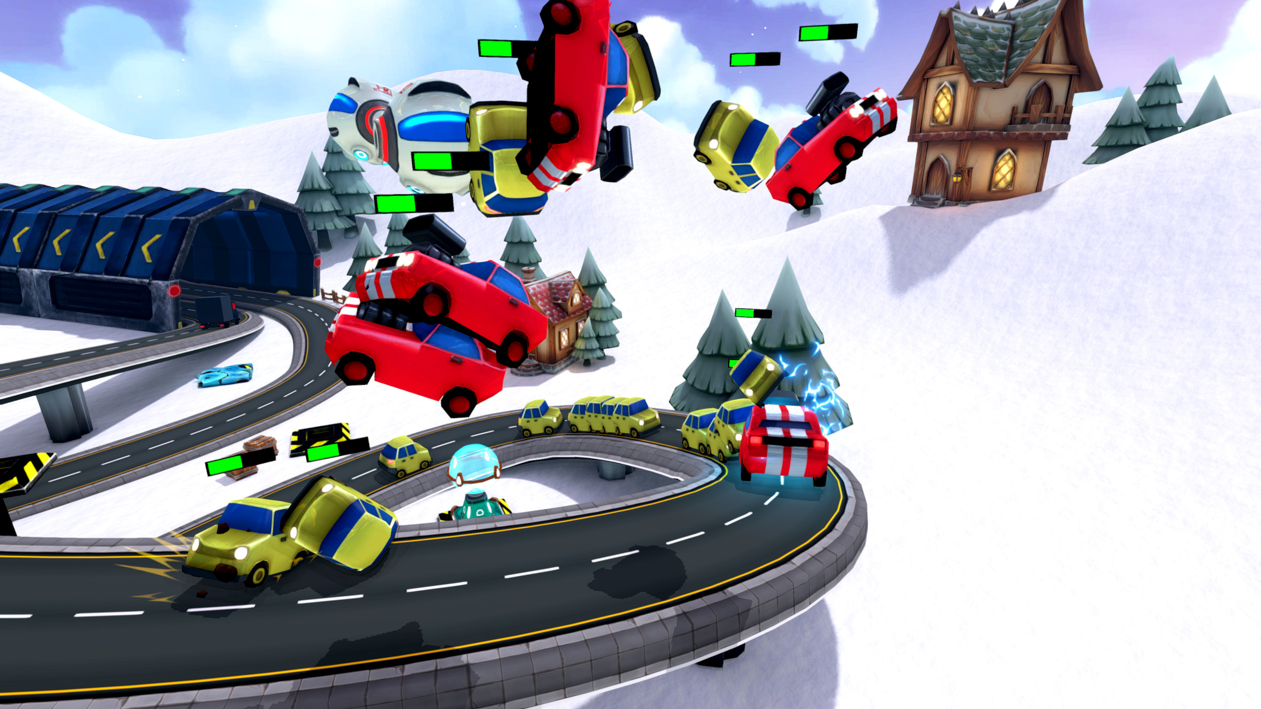 Evil Robot Traffic Jam HD screenshot 2
