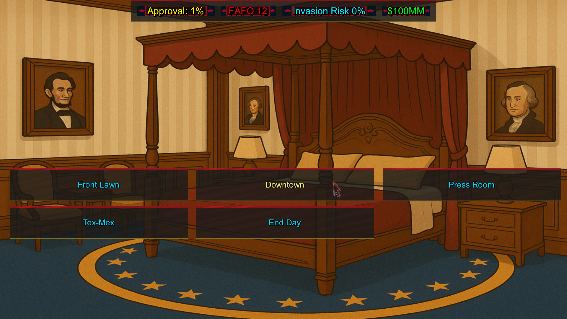 FAFO Executive Order Simulator screenshot 12