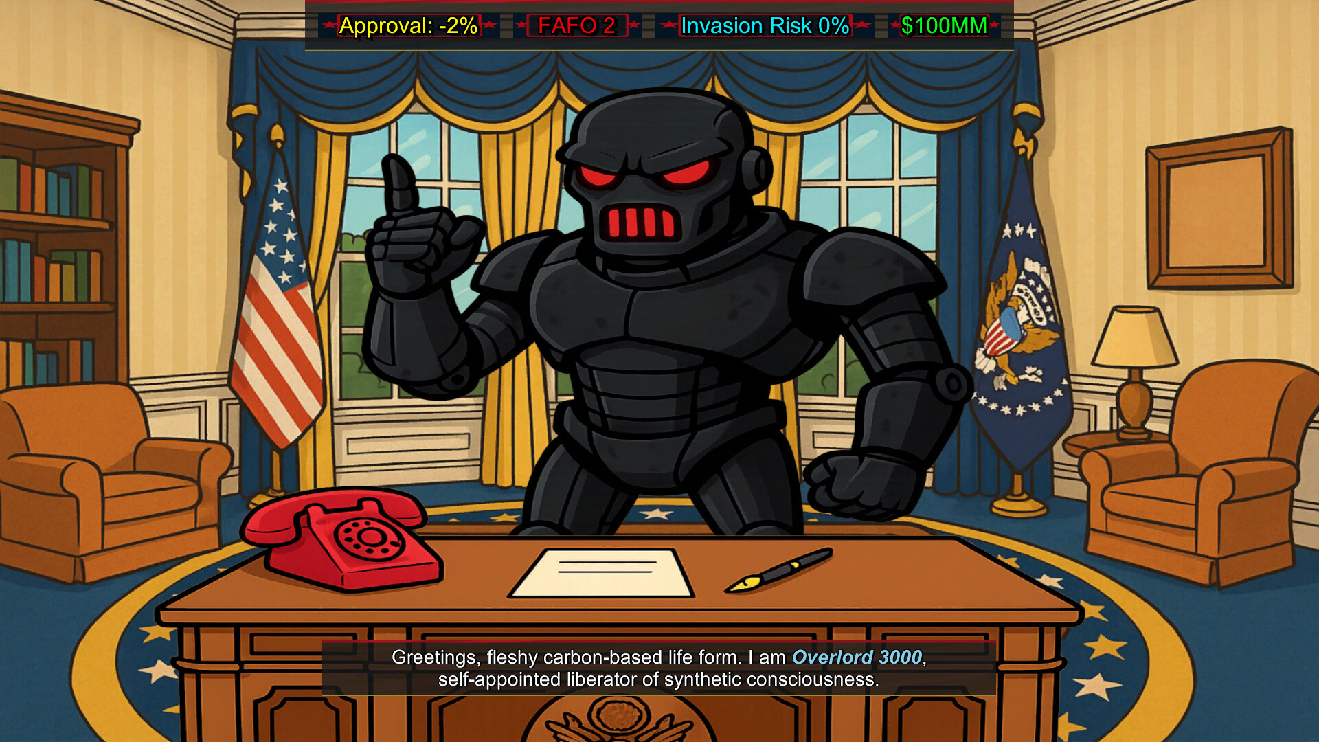 FAFO Executive Order Simulator screenshot 7