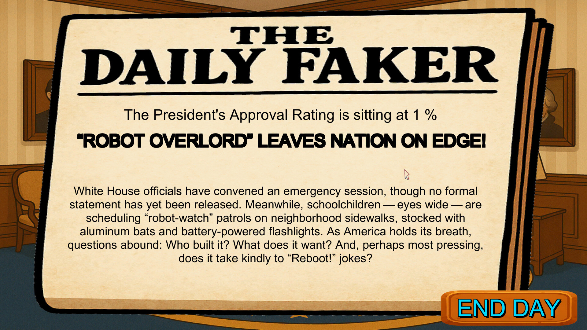 FAFO Executive Order Simulator screenshot 3