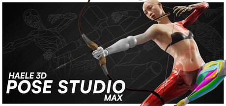 HAELE 3D - Pose Studio Max - Anatomie-Zeichenreferenze