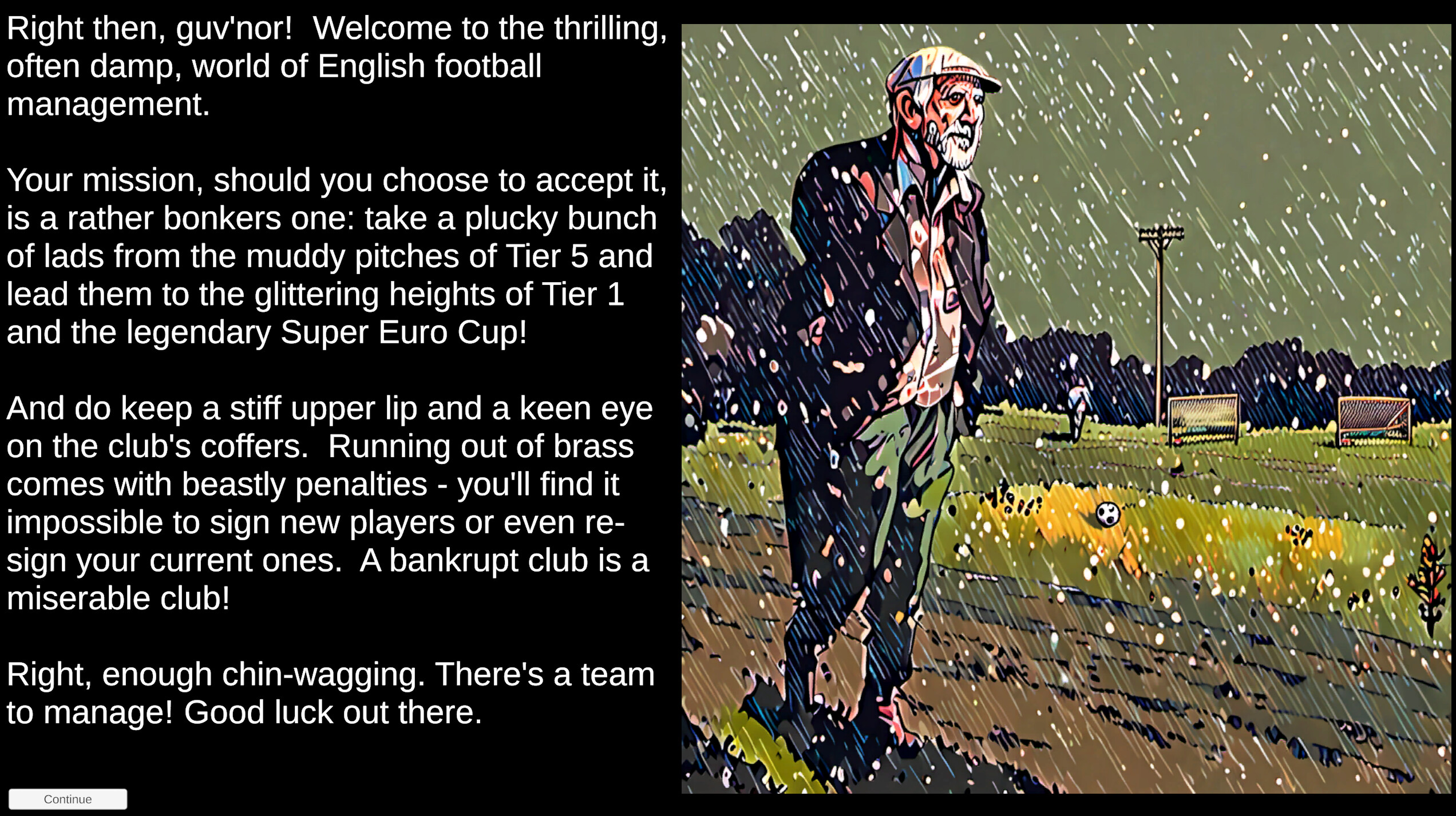 Retro Soccer Manager Sim 89 screenshot 1