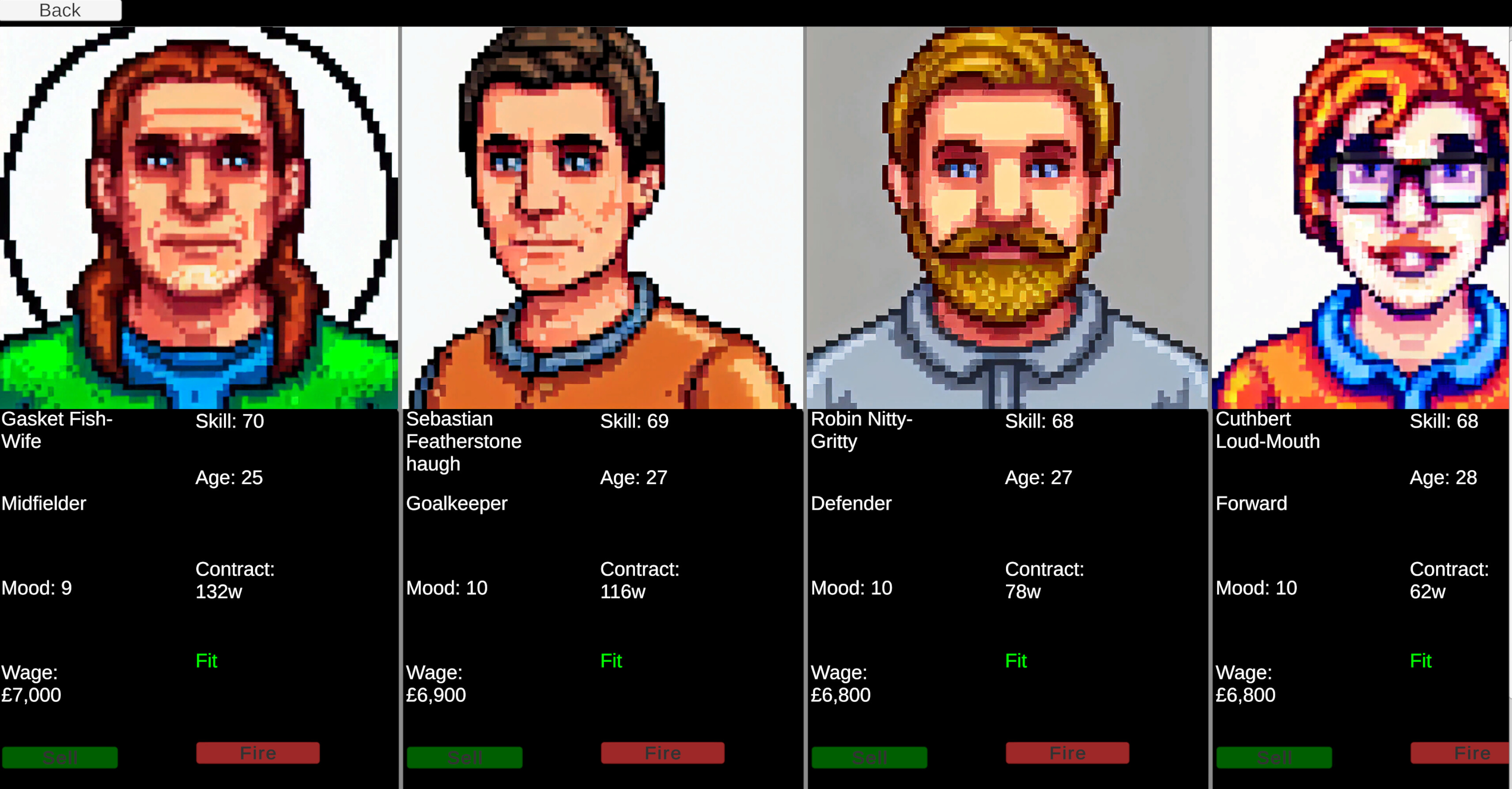 Retro Soccer Manager Sim 89 screenshot 2