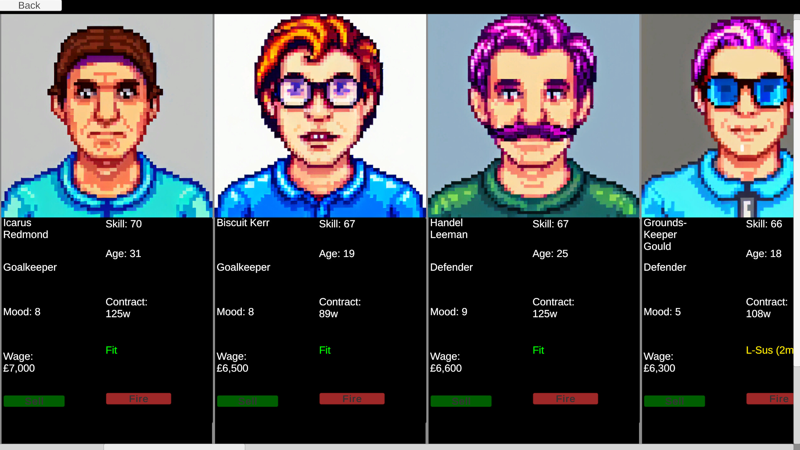 Retro Soccer Manager Sim 89 screenshot 3