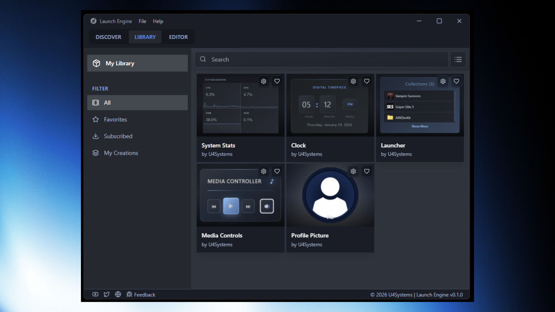 Launch Engine screenshot 2