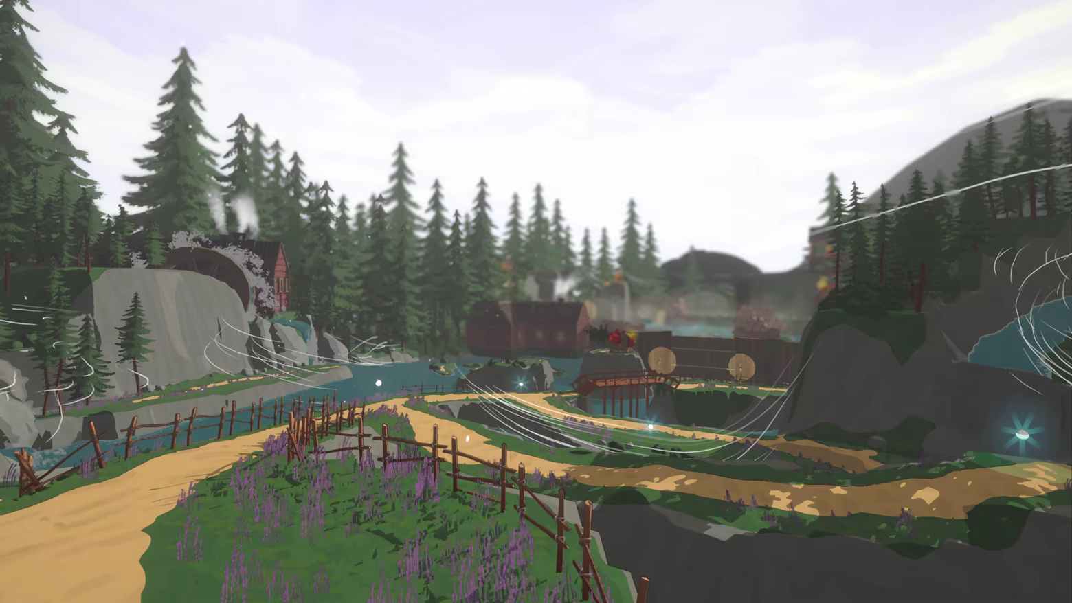 Scenery looking out over a forest enviroment