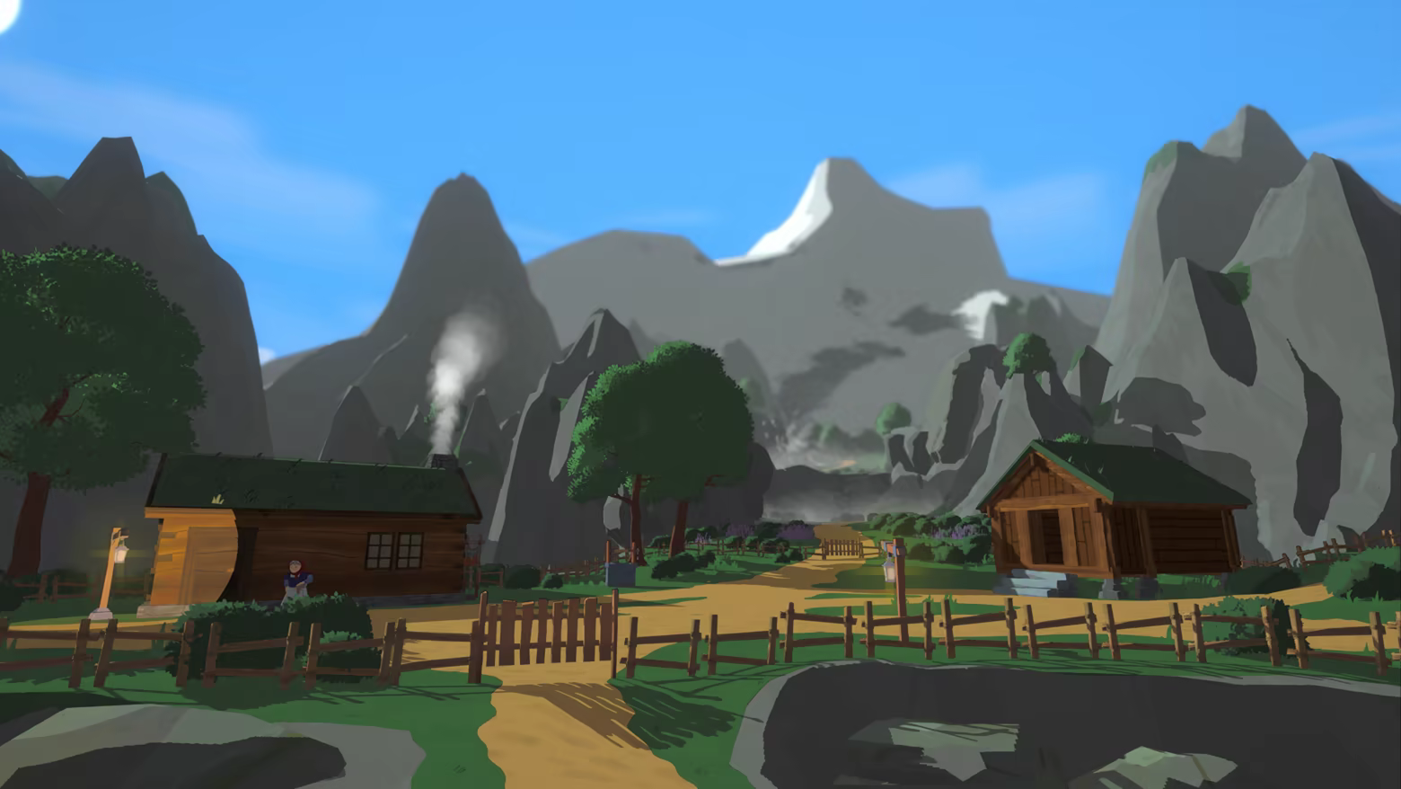 Screenshot of homestead building before the storm