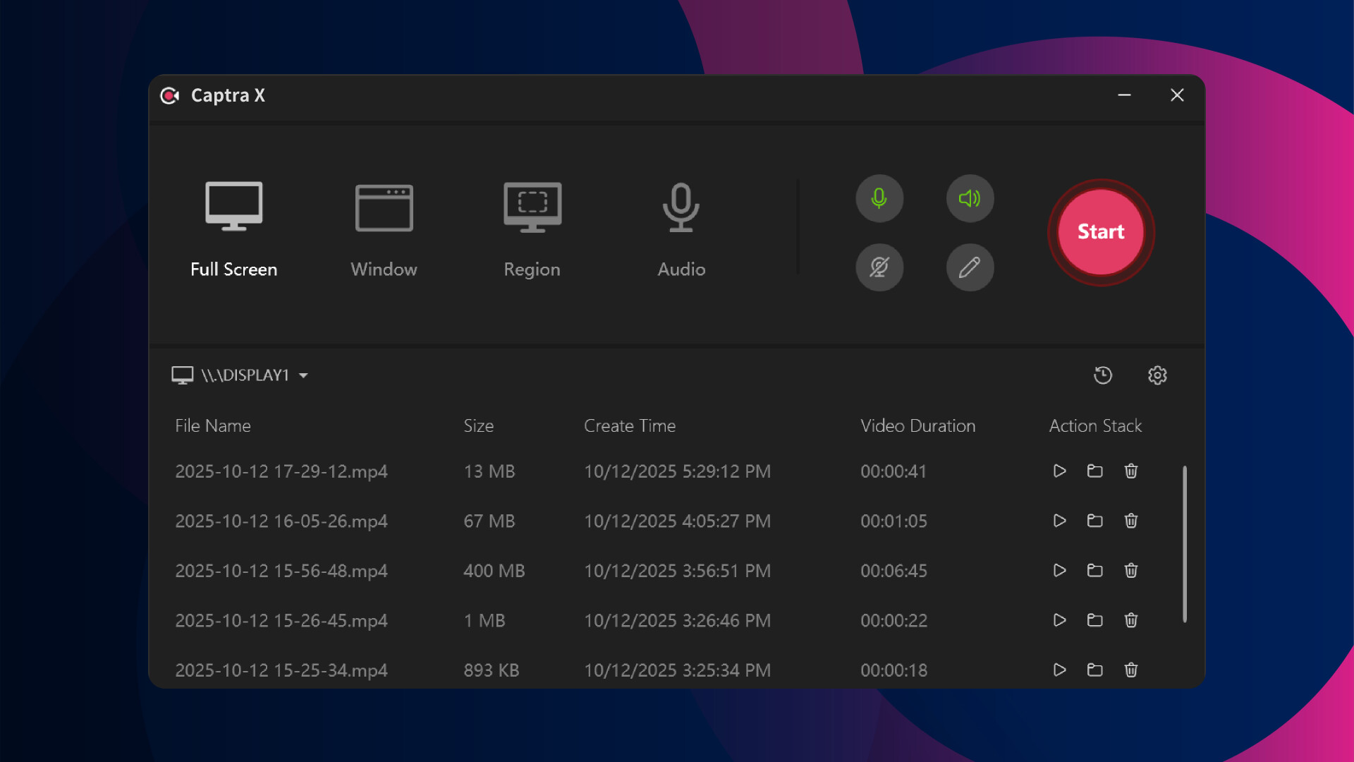 Captra X - Screen Recorder screenshot 3