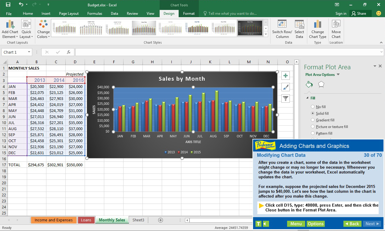 Professor Teaches Excel 2016 screenshot 2