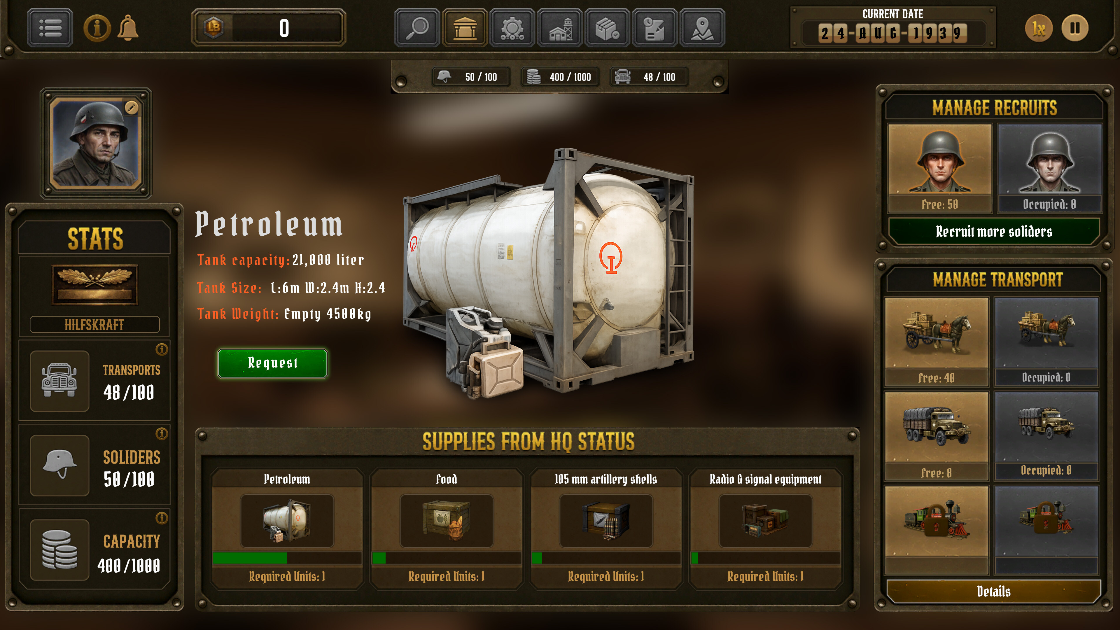 Logistics Battalion screenshot 5