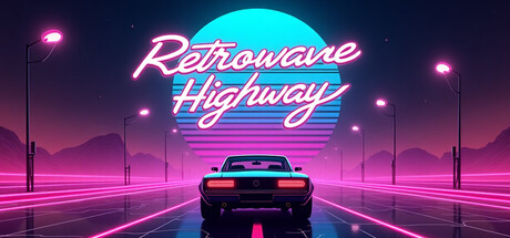 Retrowave Highway — Steam header