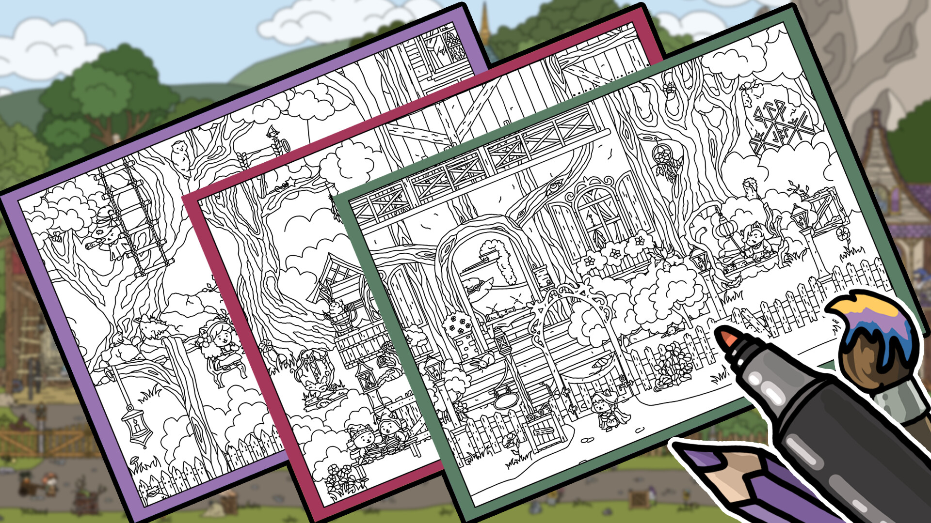 FIND ALL 9: Fantasy - Coloring Book screenshot 5