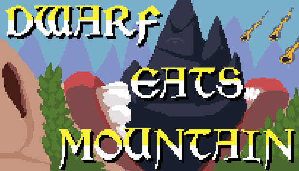 subject - Steam promotional art for Dwarf Eats Mountain game
