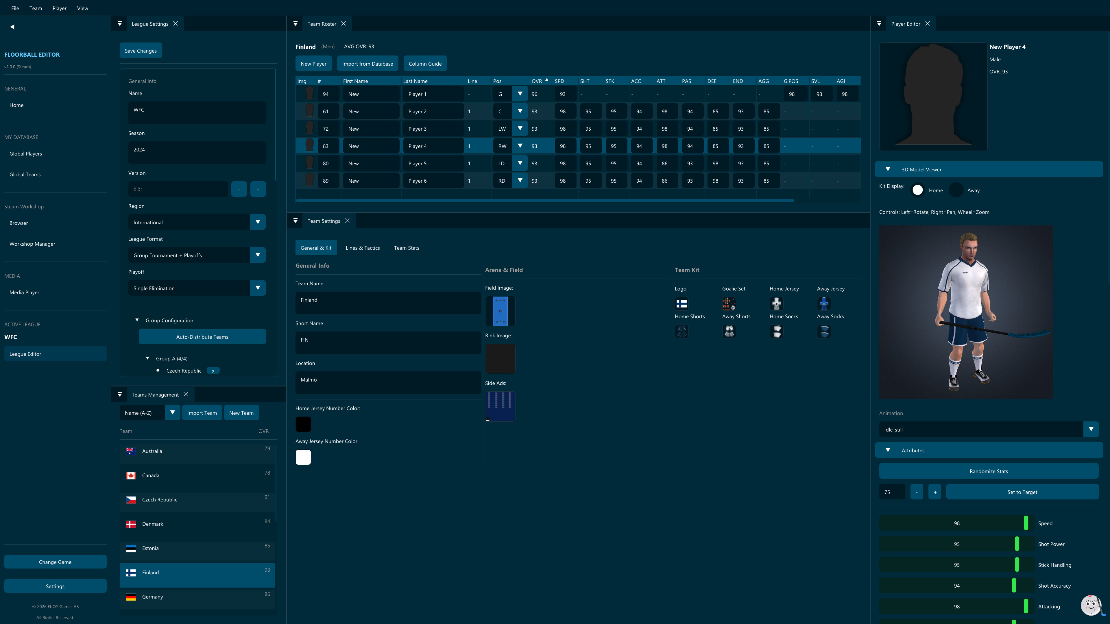 Floorball Editor screenshot 2