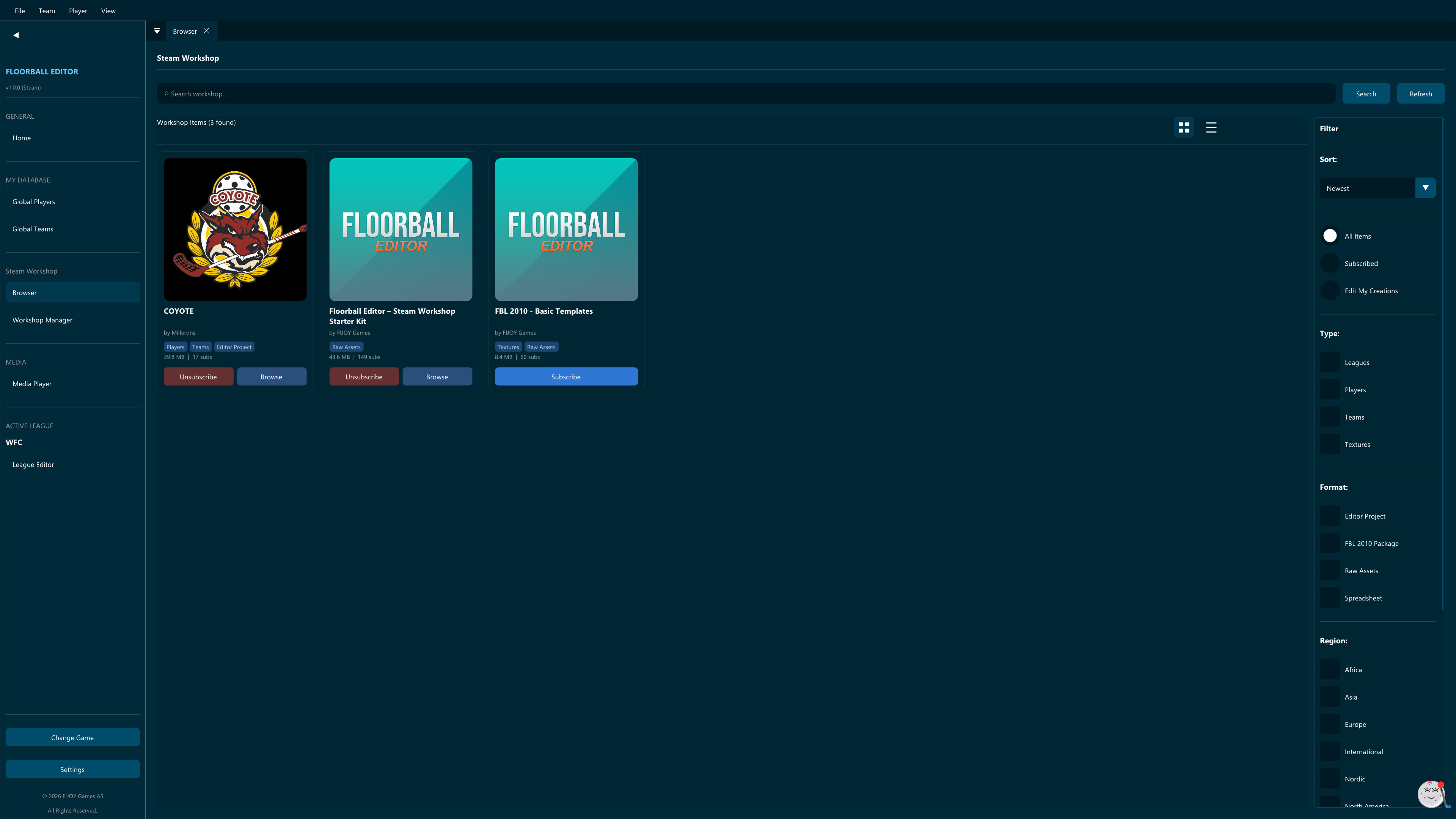 Floorball Editor screenshot 3