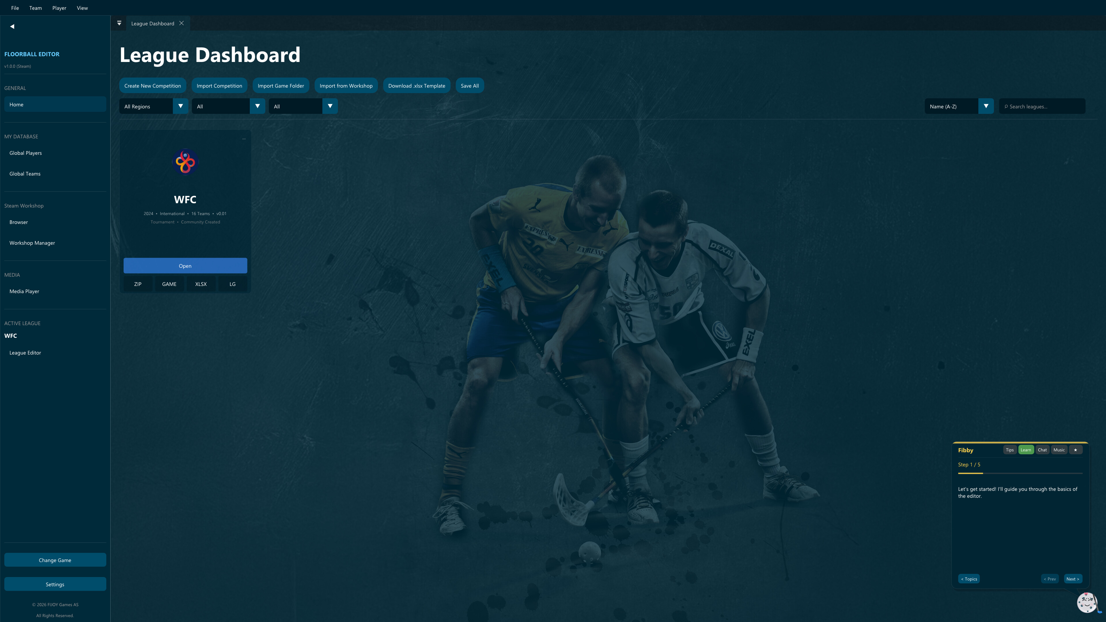 Floorball Editor screenshot 1