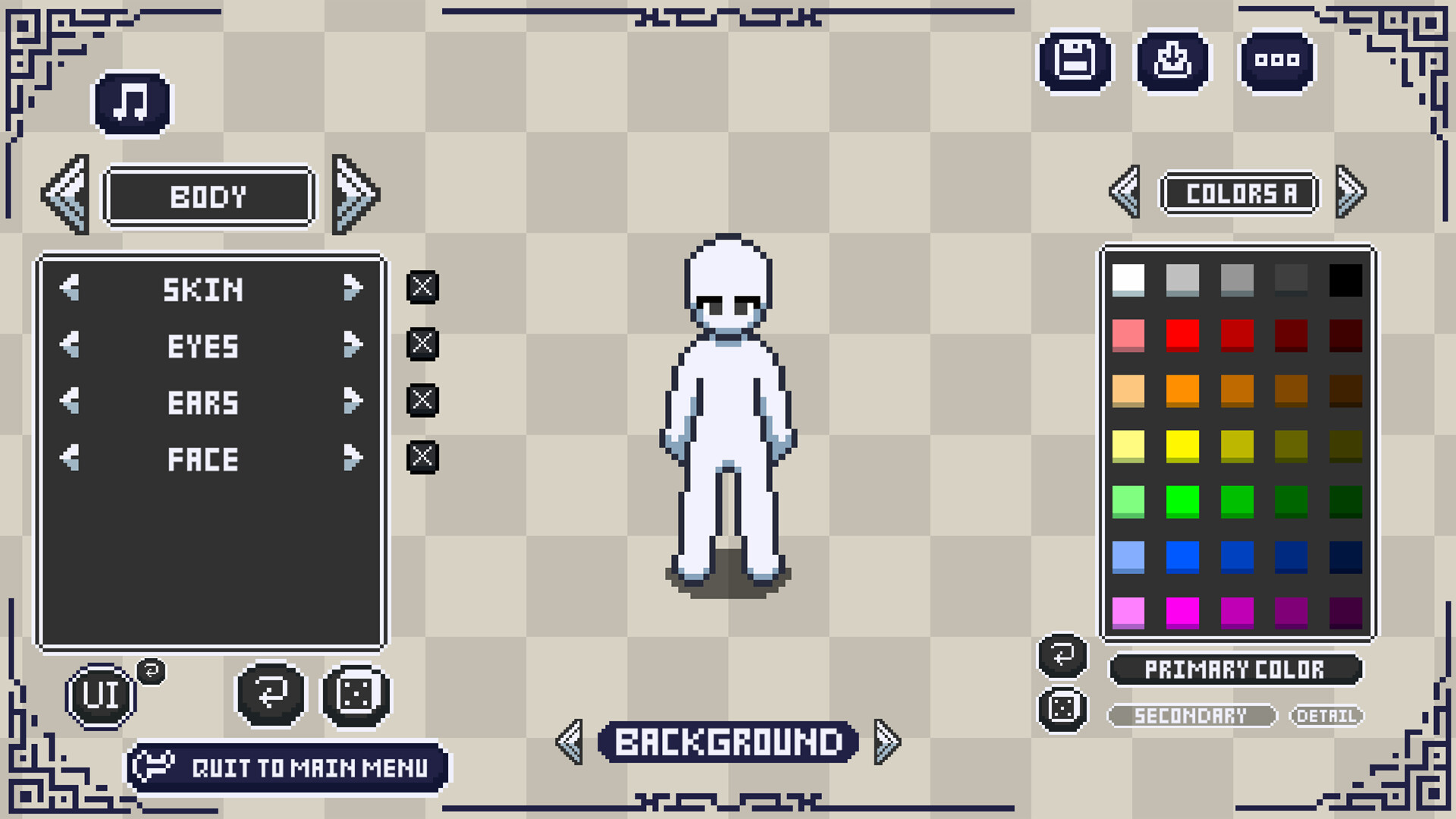 Just A Pixel Character Creator screenshot 1