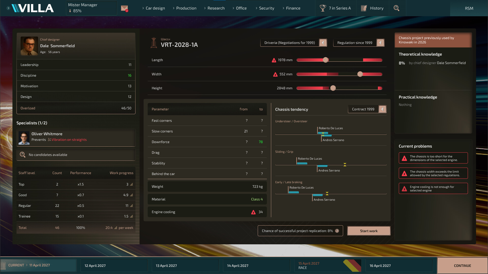 Racing Series Manager screenshot 1