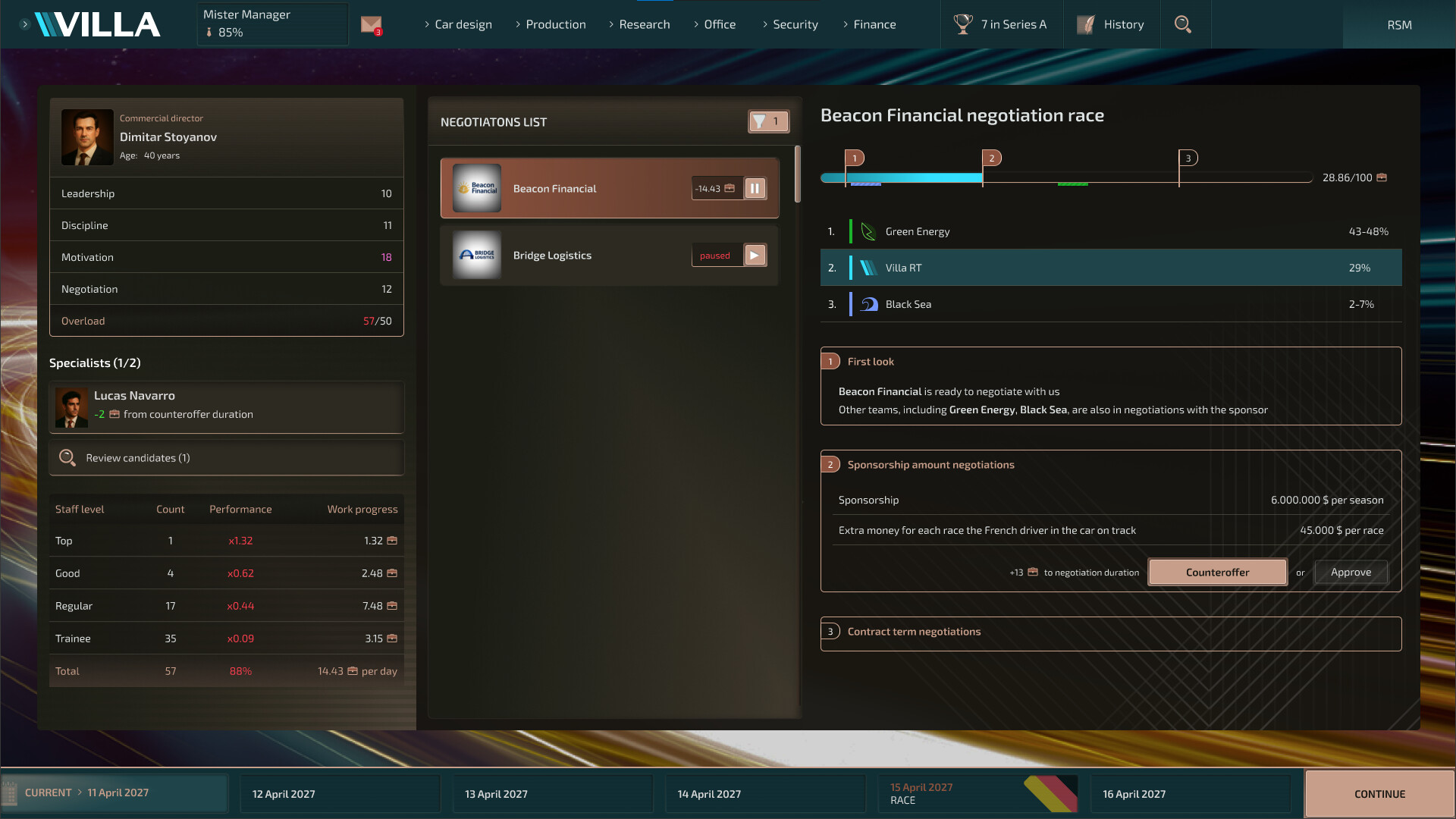 Racing Series Manager screenshot 2
