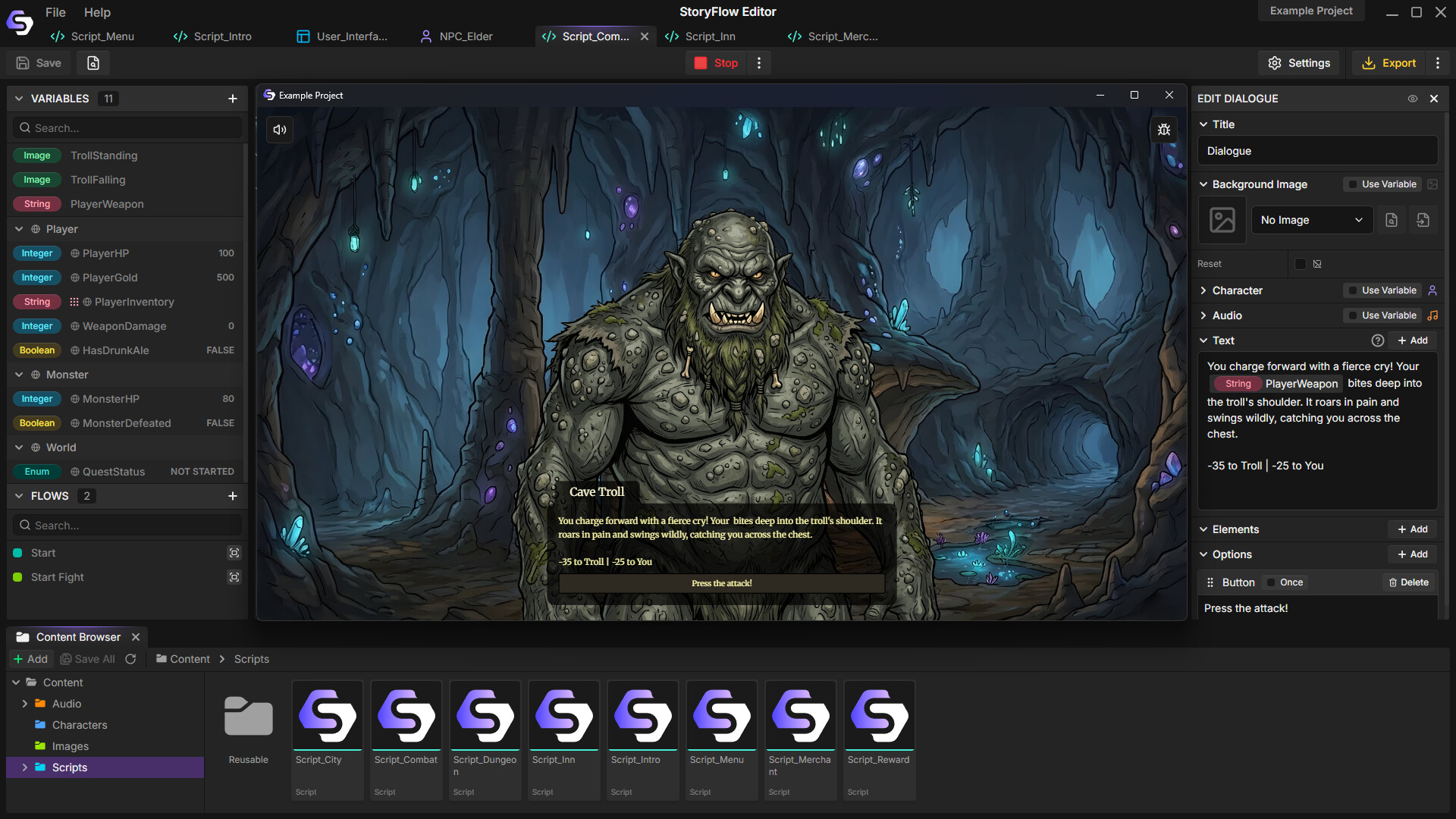 StoryFlow Editor screenshot 5