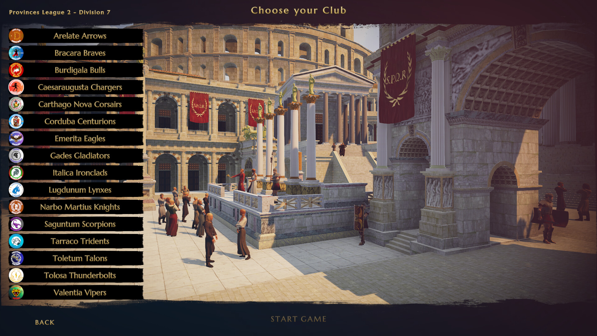 Ludus Magnatus Gladiator Manager Simulator gameplay screenshot 2