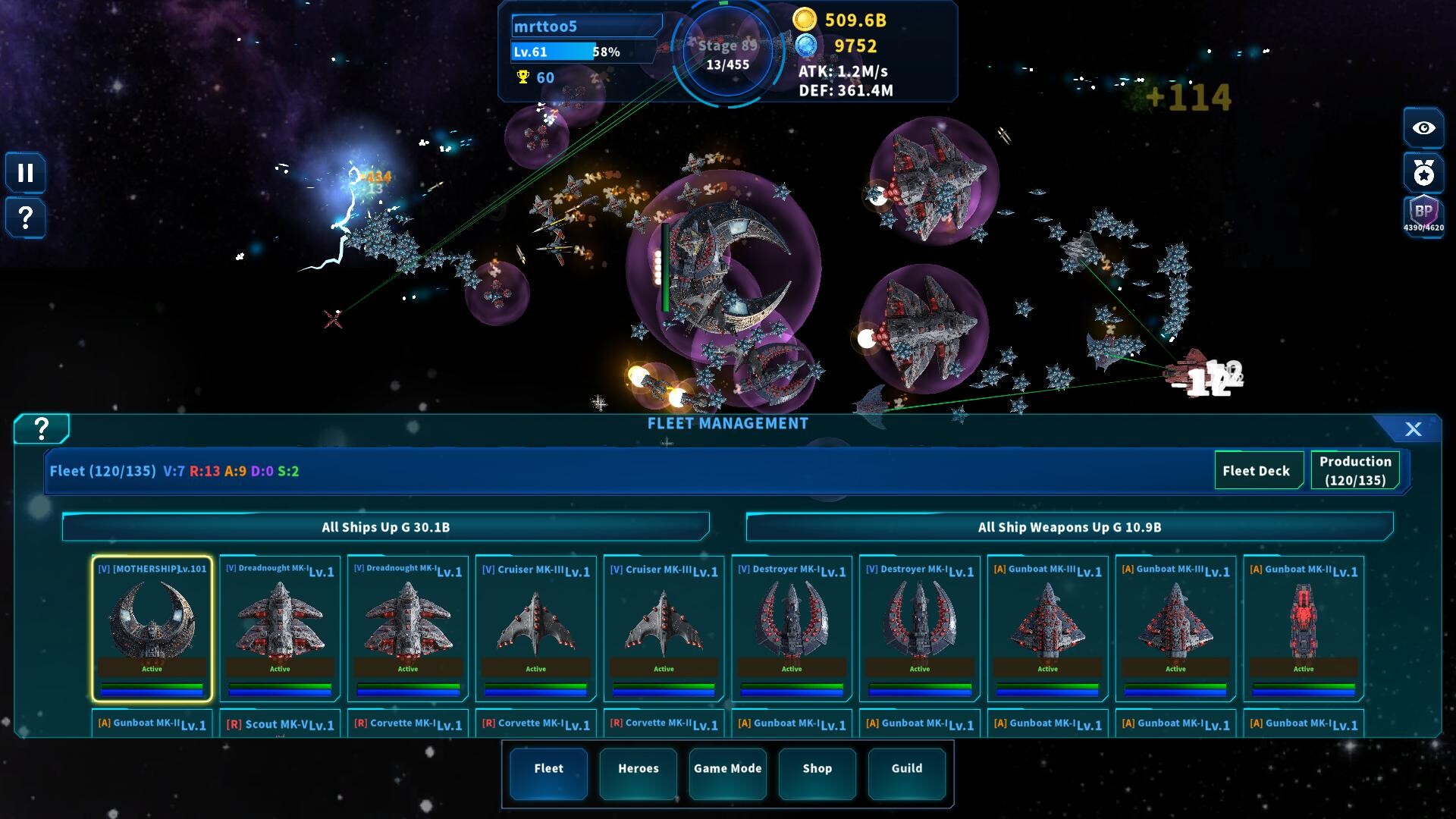Idle Starfleet screenshot 2