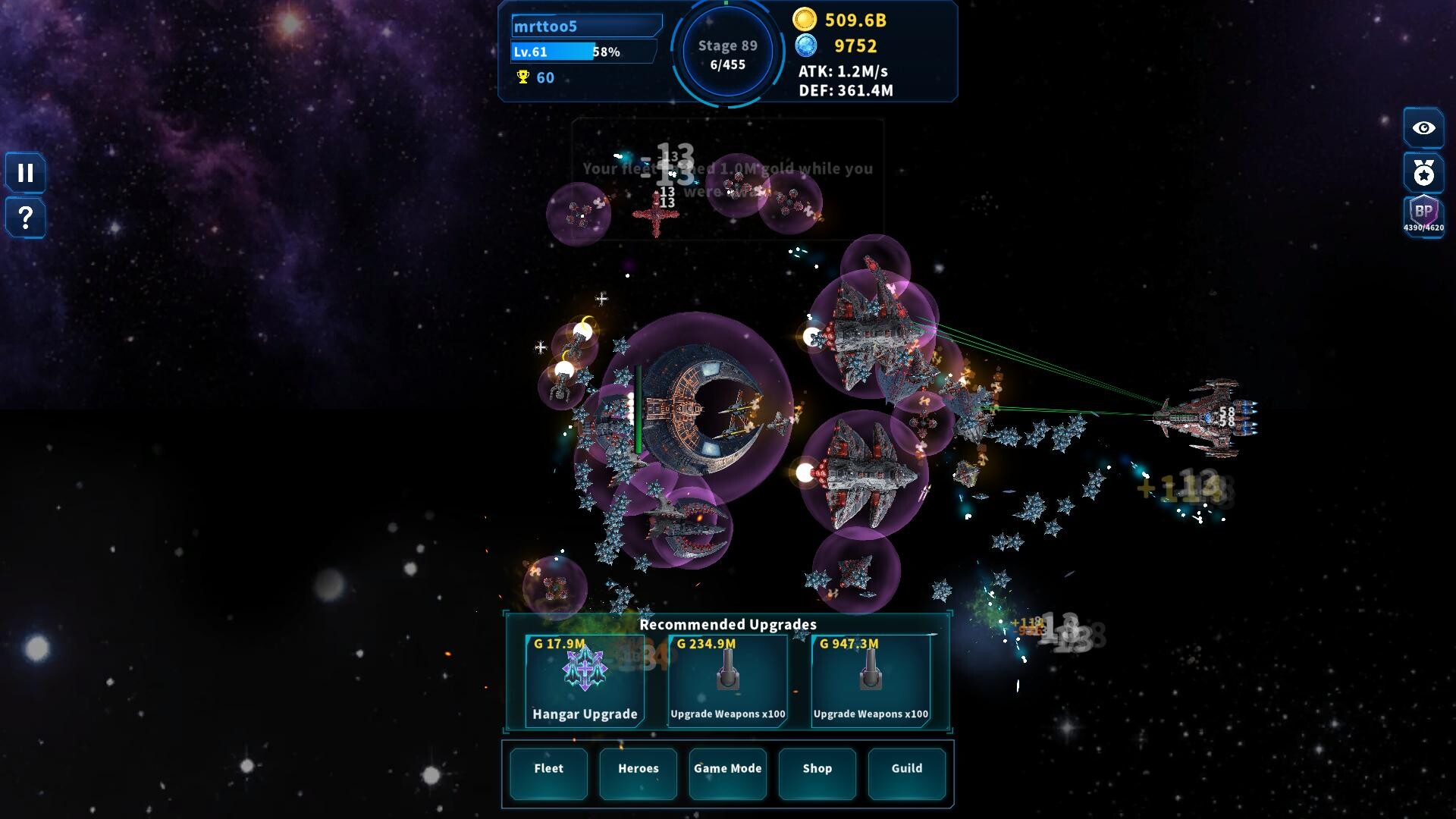 Idle Starfleet screenshot 1