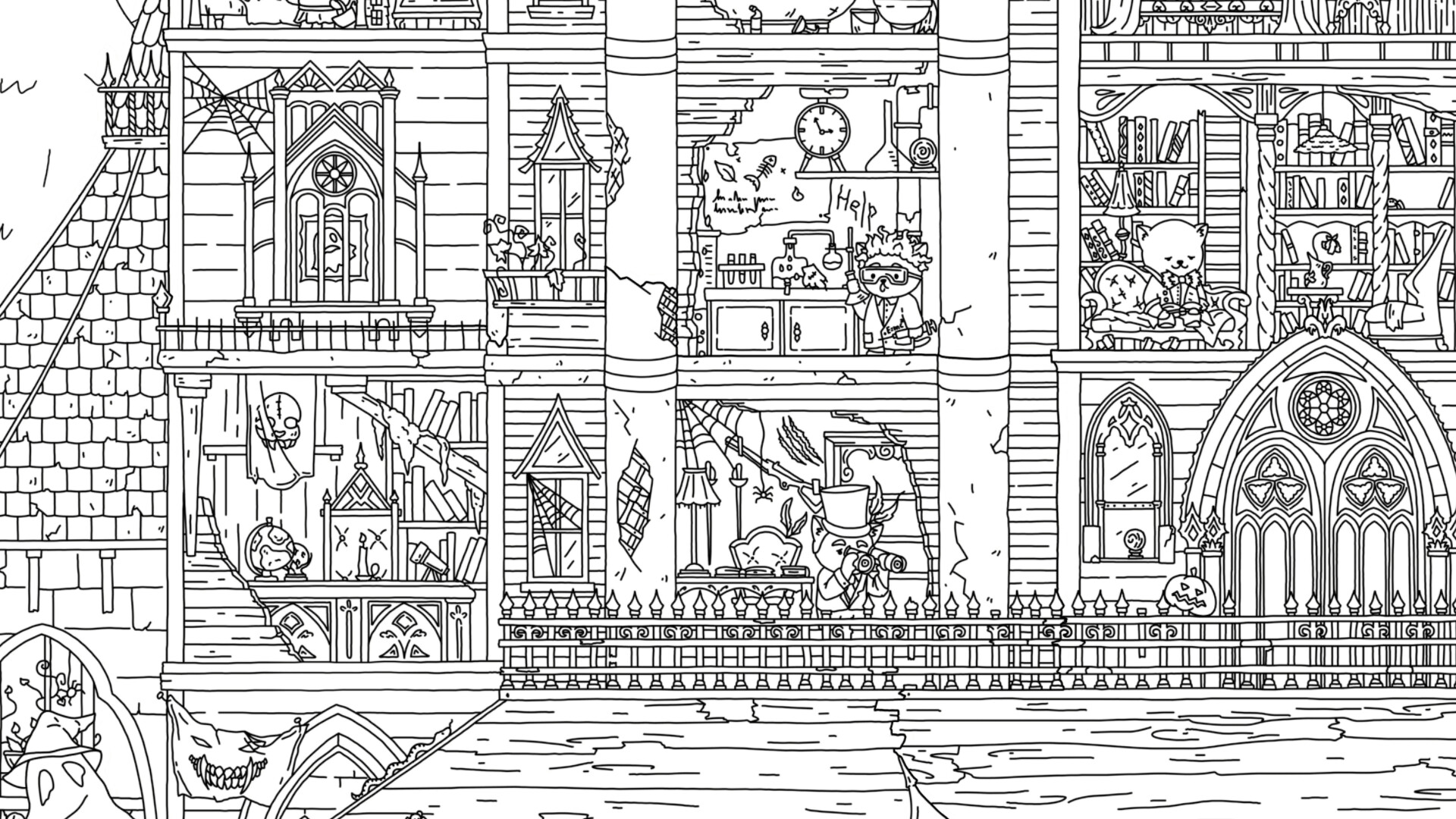 FIND ALL: Halloween - Coloring Book screenshot 1