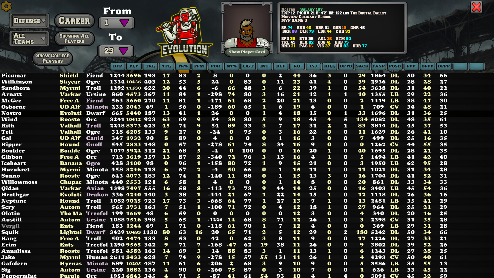 Brutalball Manager 2 screenshot 8