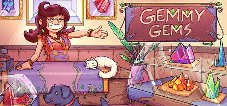 Gemmy Gems: A Cozy Shop Sim — Steam header