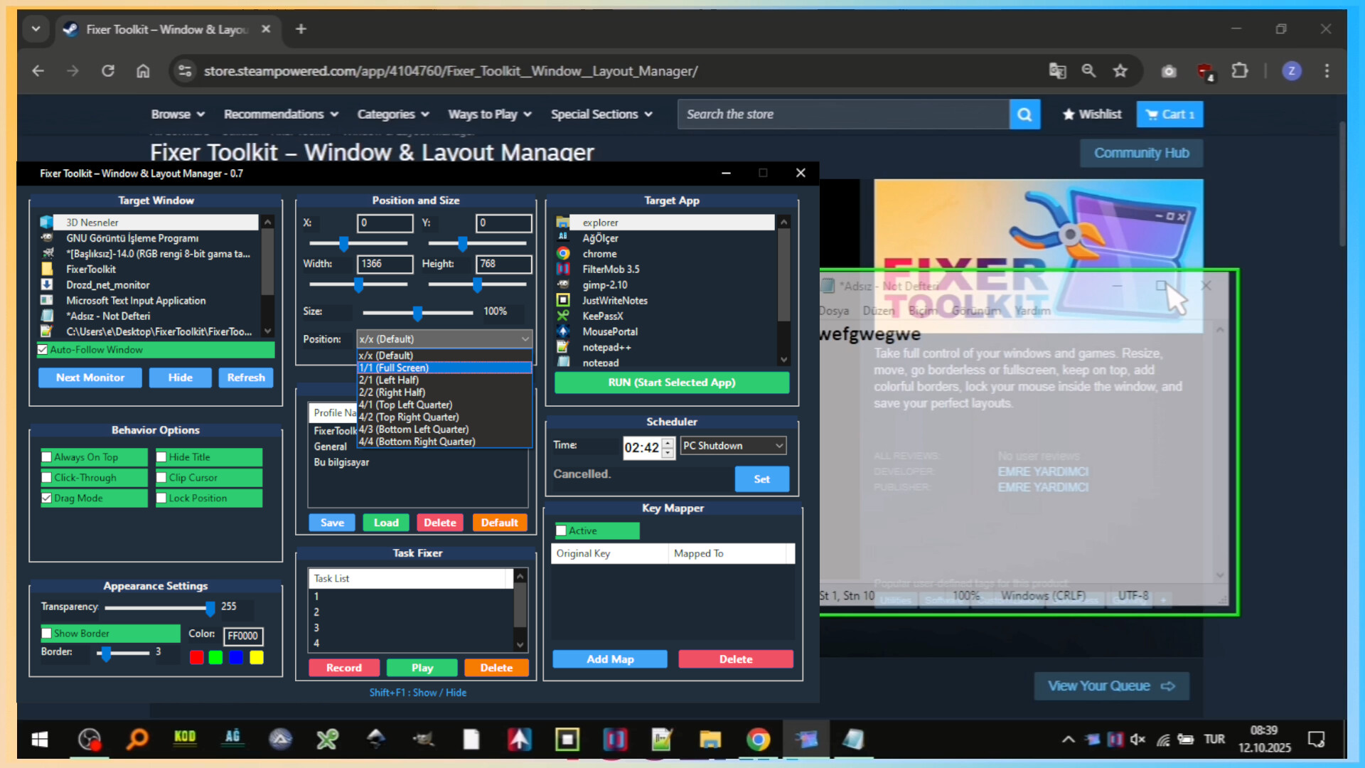 Fixer Toolkit – Window & Layout Manager screenshot 2