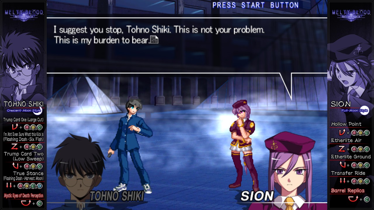 MELTY BLOOD Actress Again Current Code screenshot 7