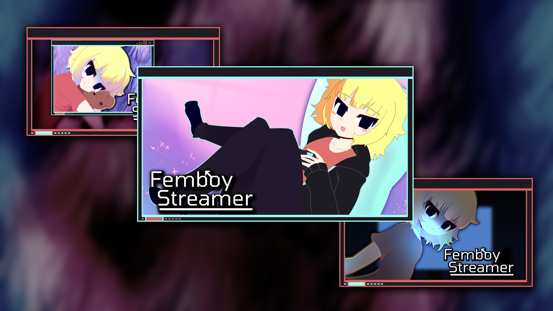 Femboy Streamer - Wallpaper Pack screenshot 1
