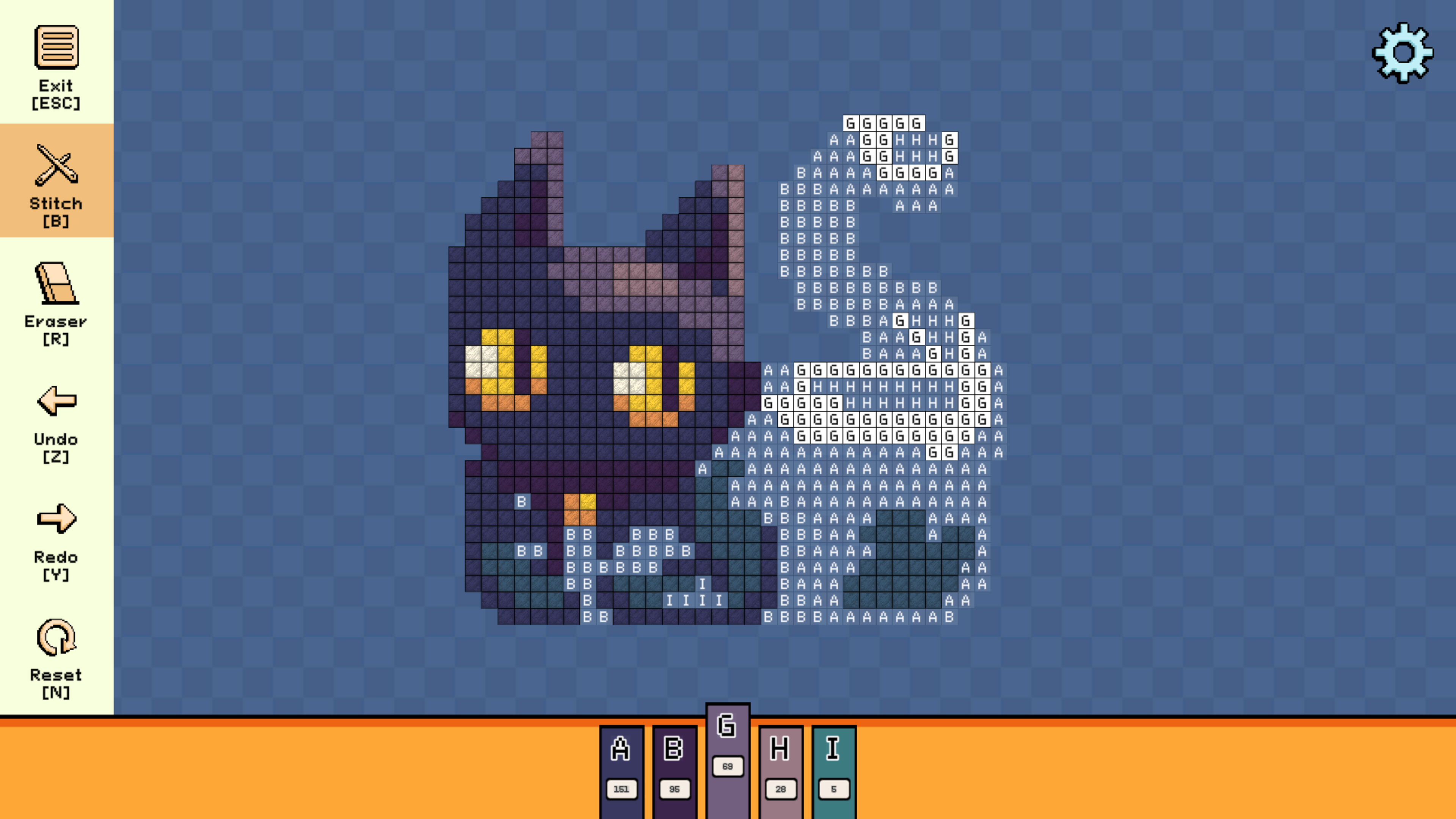 Pixel Cross Stitch - Halloween Miniatures Pack screenshot 1