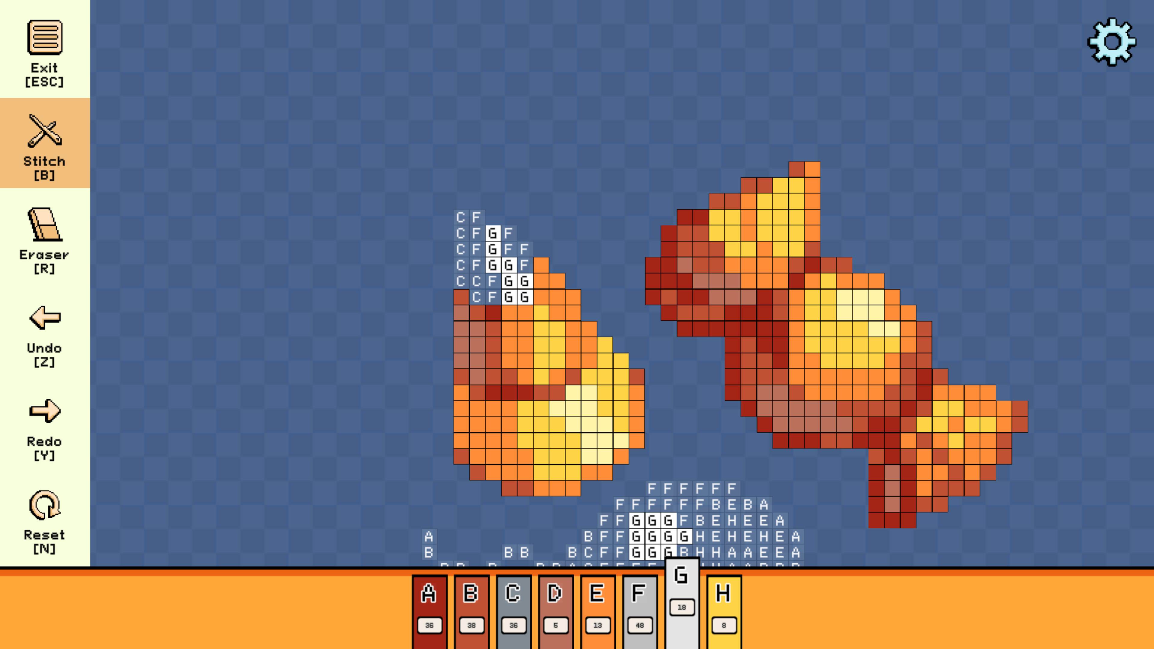 Pixel Cross Stitch - Halloween Miniatures Pack screenshot 3
