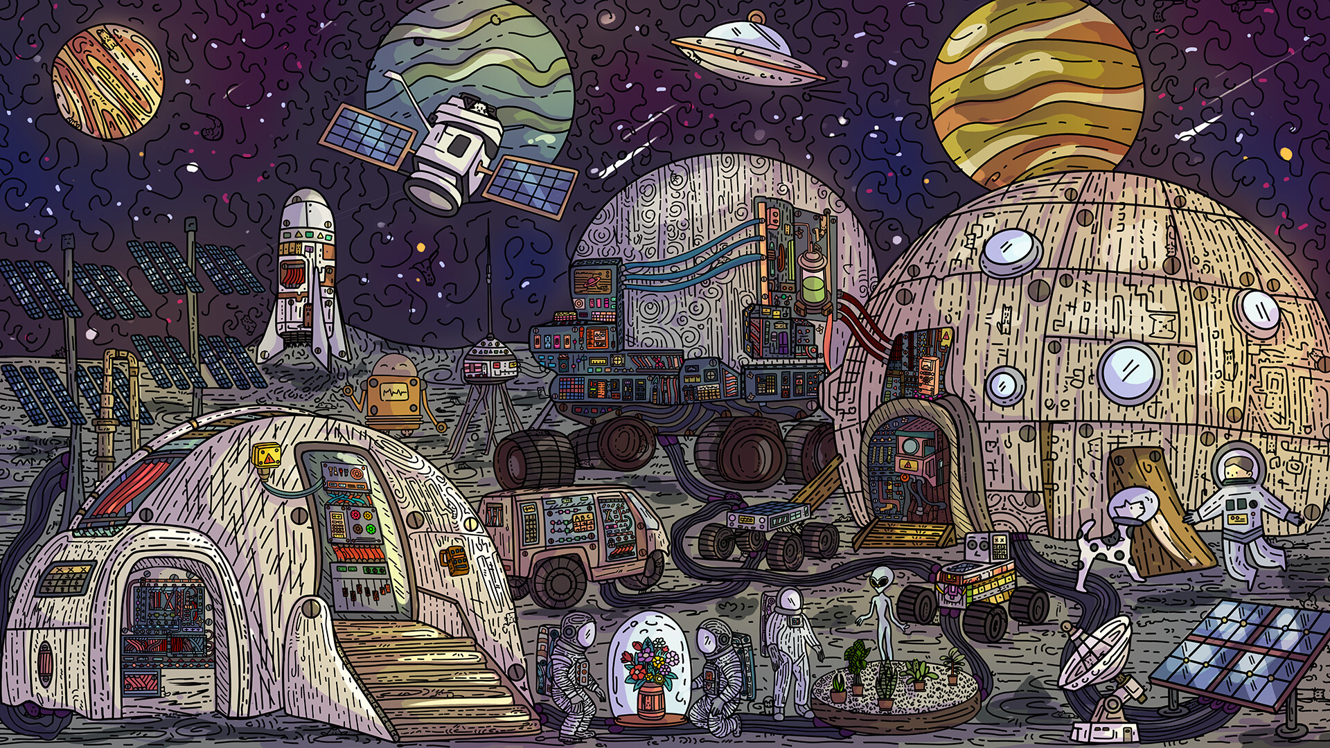100 Moon Base Cats screenshot 5