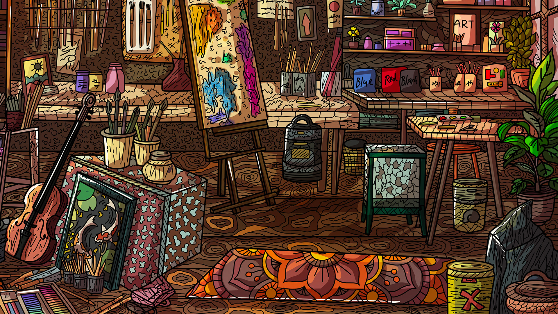 100 Artroom Cats screenshot 3