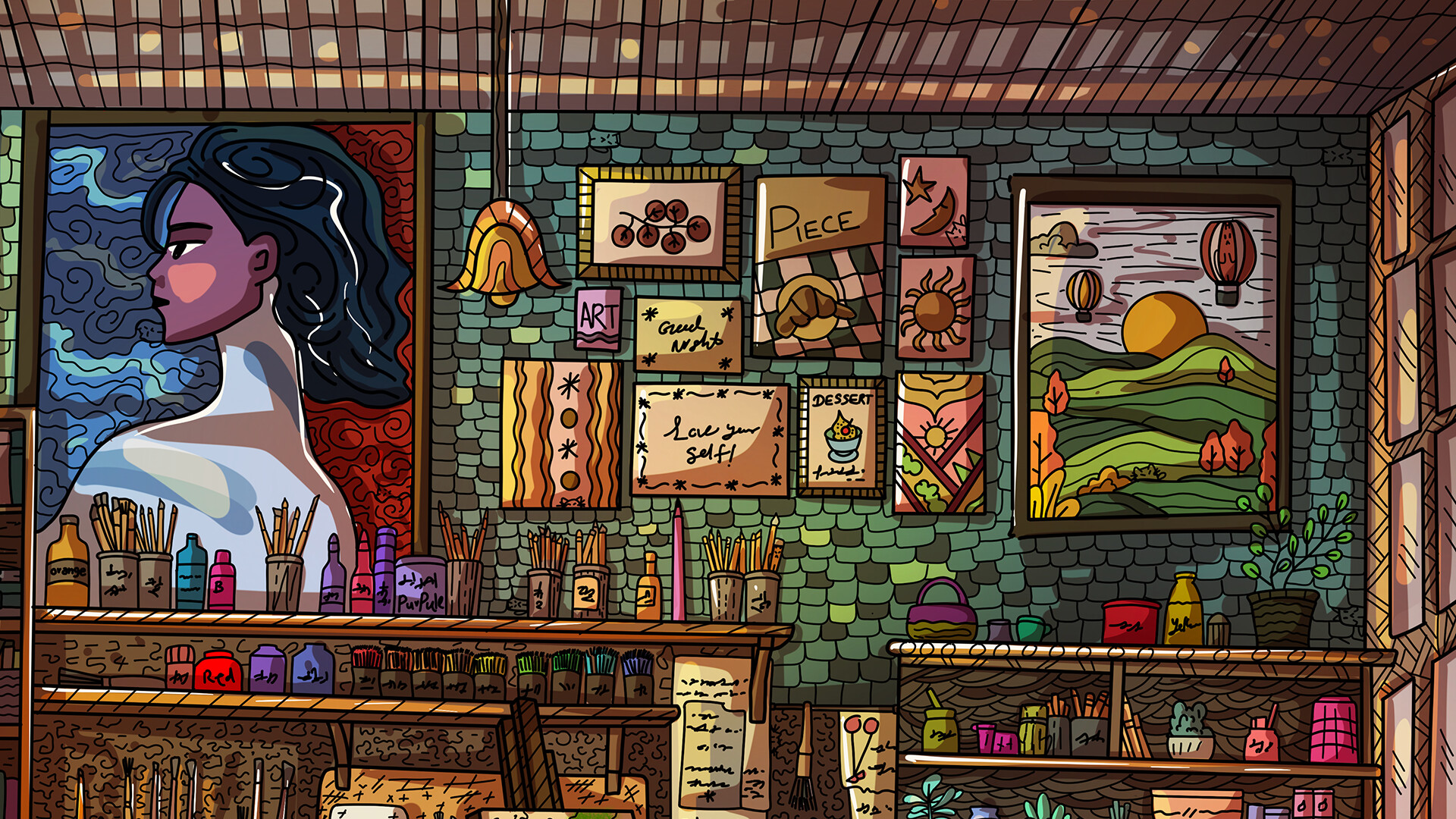 100 Artroom Cats screenshot 1