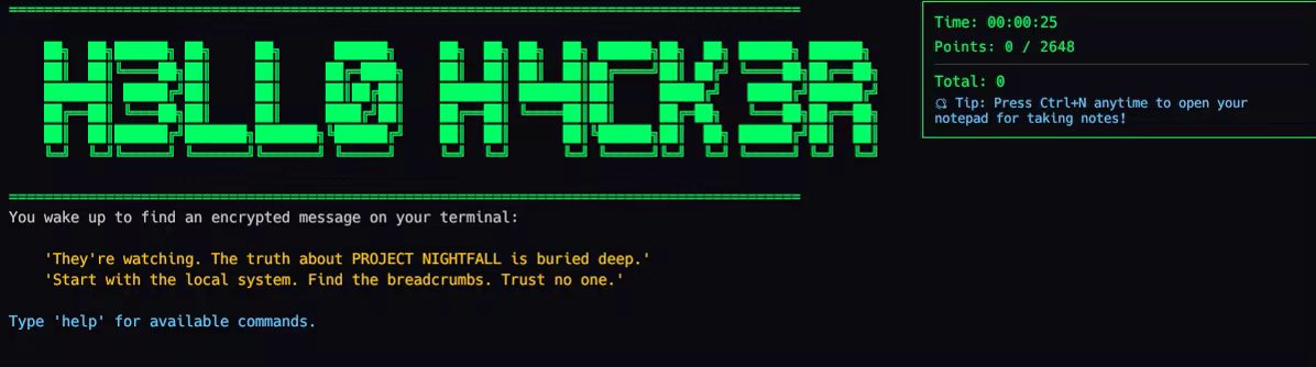 hello hacker gameplay