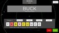 Word game showing the word "Buck"